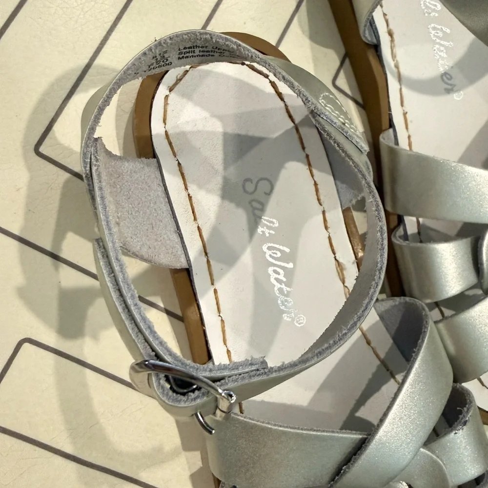 Salt Water Silver Sandals - Picture 6 of 14